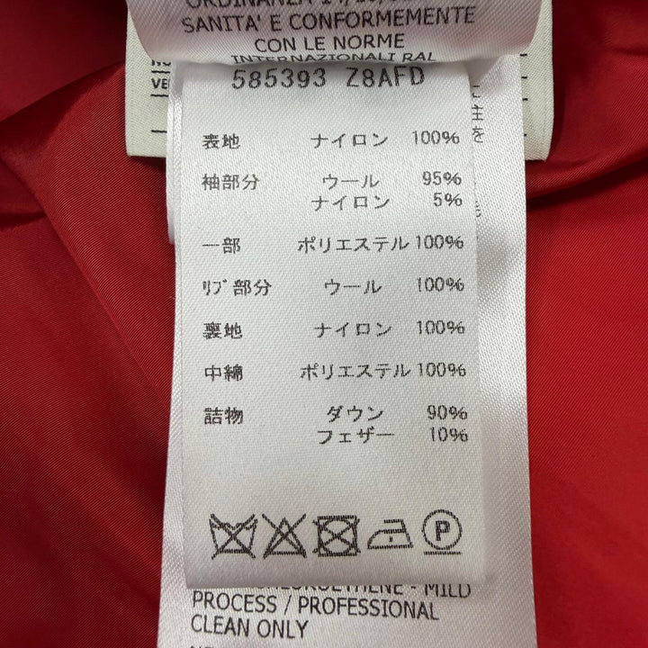 Great GUCCI Down jacket Sleeve check pattern, material switching blue 46 585393
