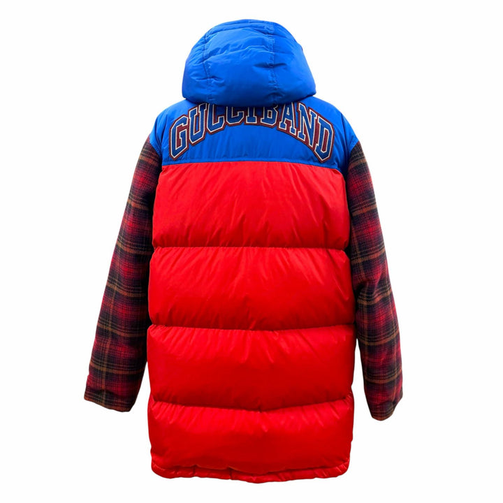 Great GUCCI Down jacket Sleeve check pattern, material switching blue 46 585393