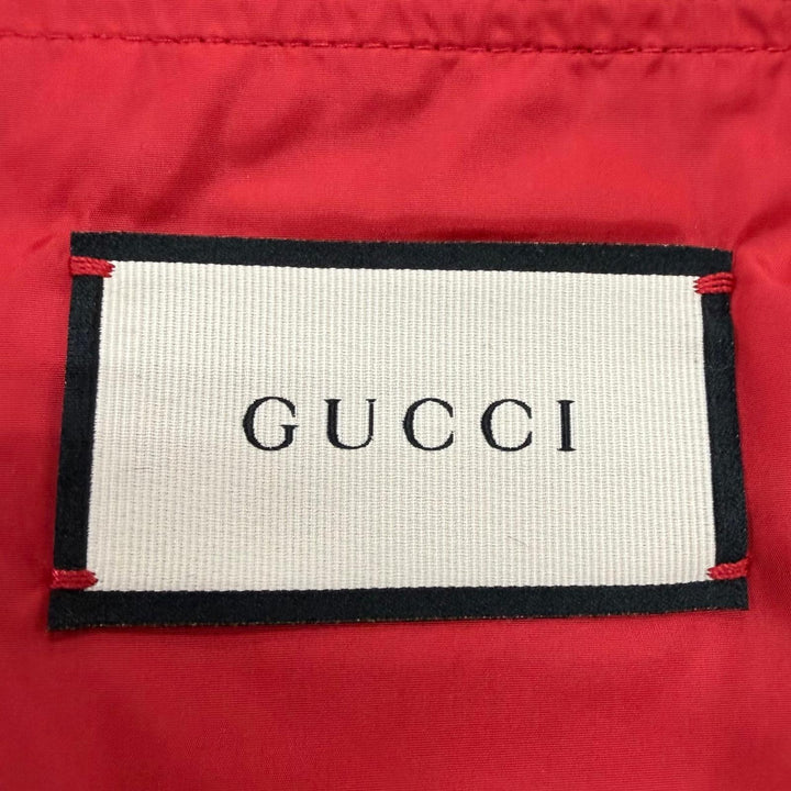Great GUCCI Down jacket Sleeve check pattern, material switching blue 46 585393