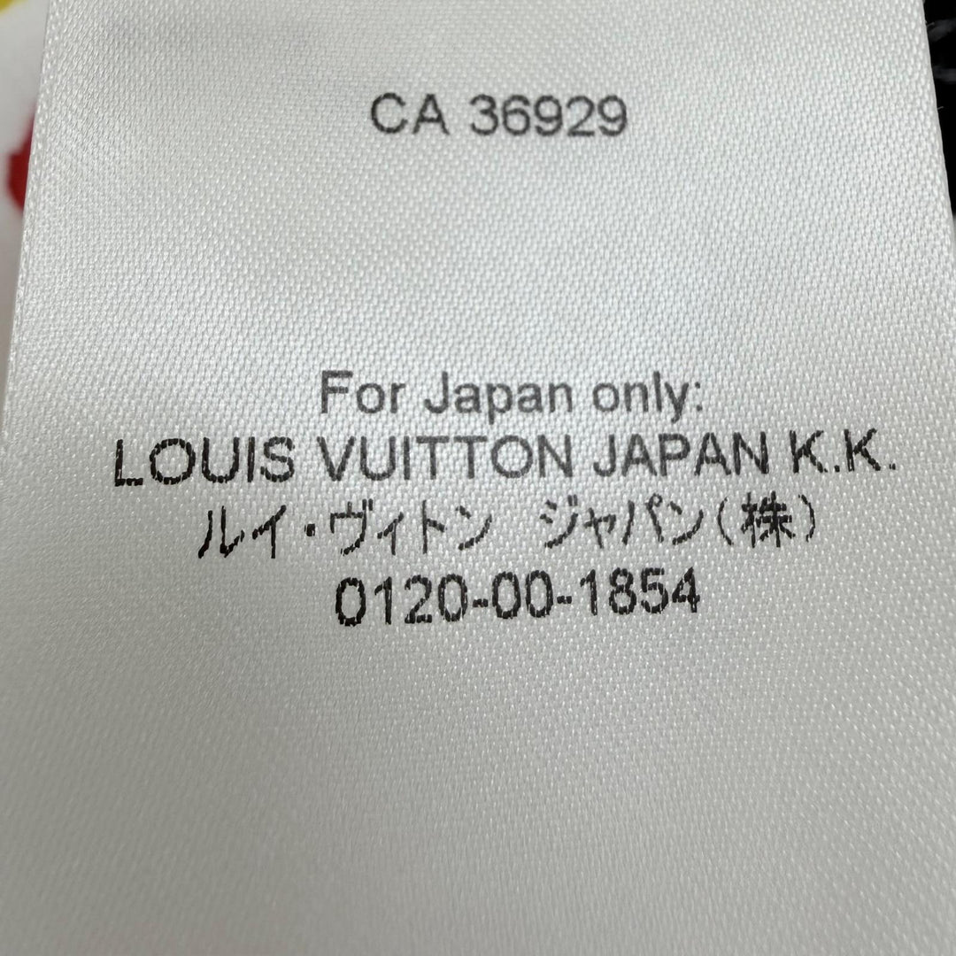 Excellent LOUIS VUITTON×Yayoi Kusama Short sleeve T-shirt white cotton Women XS