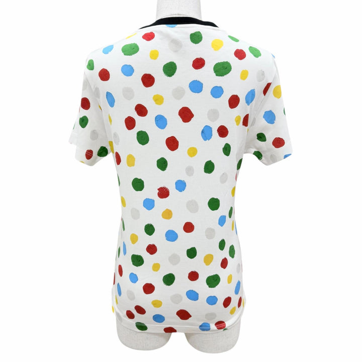 Excellent LOUIS VUITTON×Yayoi Kusama Short sleeve T-shirt white cotton Women XS