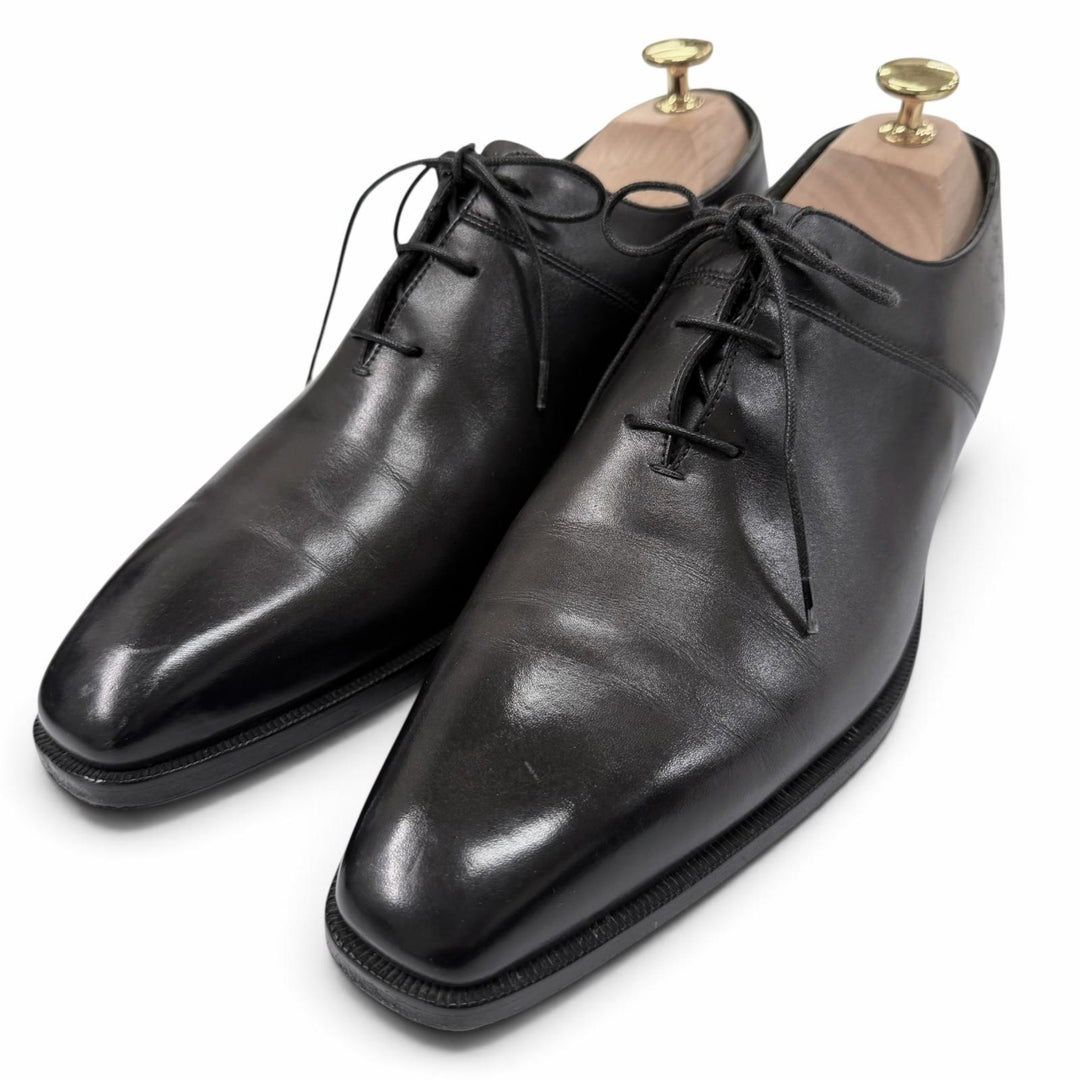 Great Berluti Leather shoes Scars Oxford black scritto leather mens 6.5