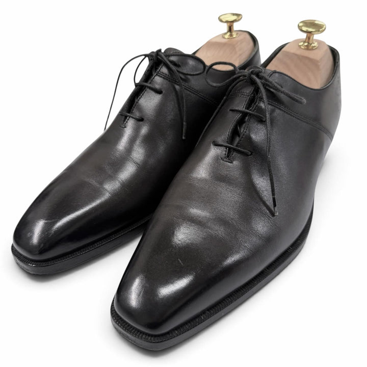 Great Berluti Leather shoes Scars Oxford black scritto leather mens 6.5