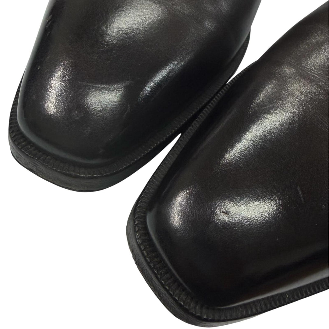 Great Berluti Leather shoes Scars Oxford black scritto leather mens 6.5
