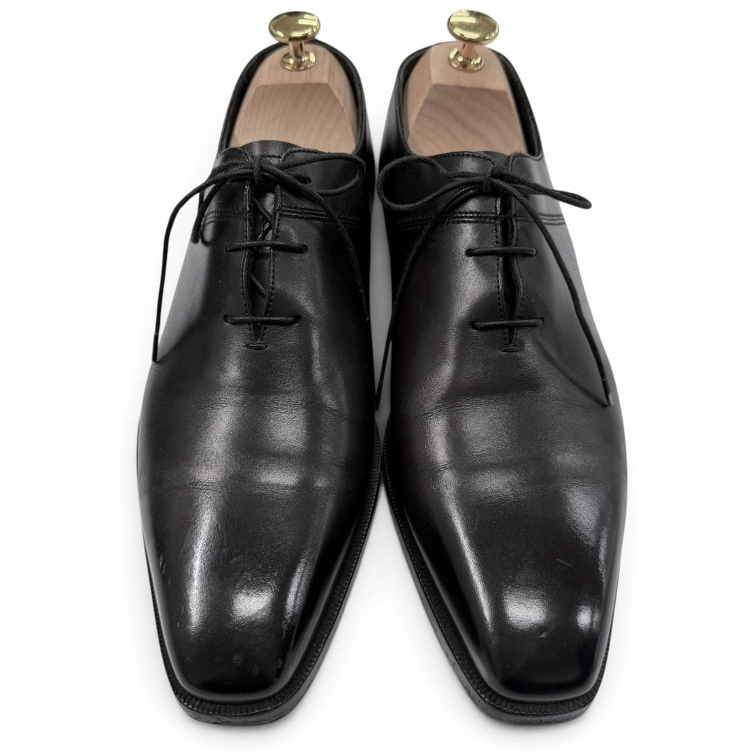Great Berluti Leather shoes Scars Oxford black scritto leather mens 6.5