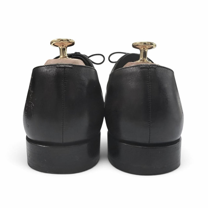 Great Berluti Leather shoes Scars Oxford black scritto leather mens 6.5
