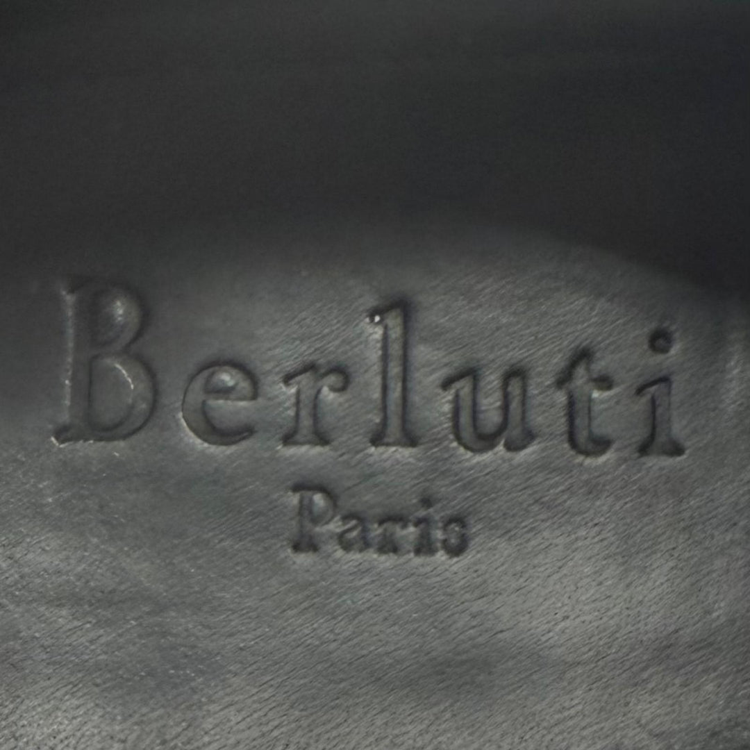 Great Berluti Leather shoes Scars Oxford black scritto leather mens 6.5