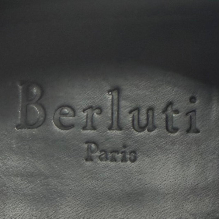 Great Berluti Leather shoes Scars Oxford black scritto leather mens 6.5