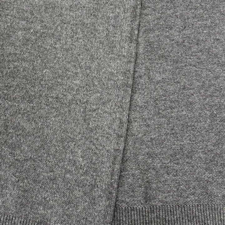 Great CHANEL Scarf 2025 Cruise Collection Logo Knit gray cashmere Women