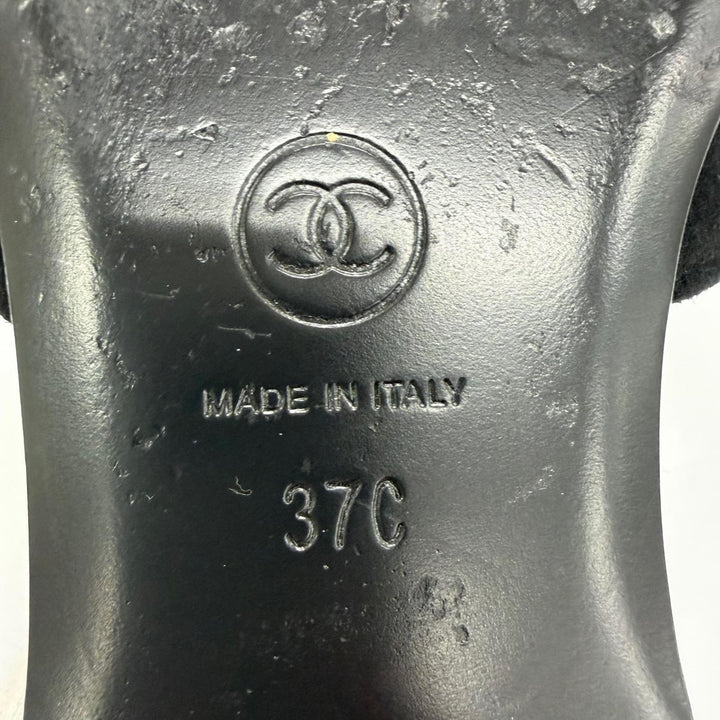 Great CHANEL Mule 2026 Métiers d'Art Collection COCO Mark Leather 37 G47043