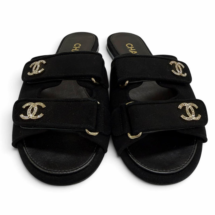 Great CHANEL Mule 2026 Métiers d'Art Collection COCO Mark Leather 37 G47043