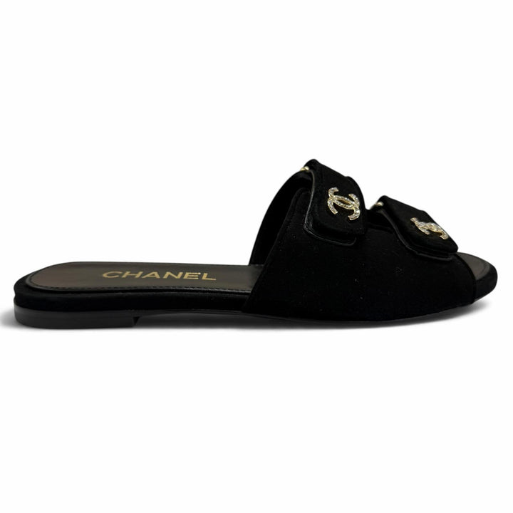 Great CHANEL Mule 2026 Métiers d'Art Collection COCO Mark Leather 37 G47043