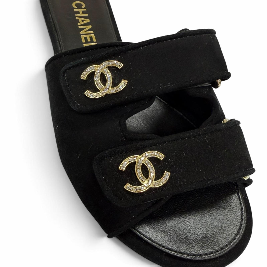 Great CHANEL Mule 2026 Métiers d'Art Collection COCO Mark Leather 37 G47043