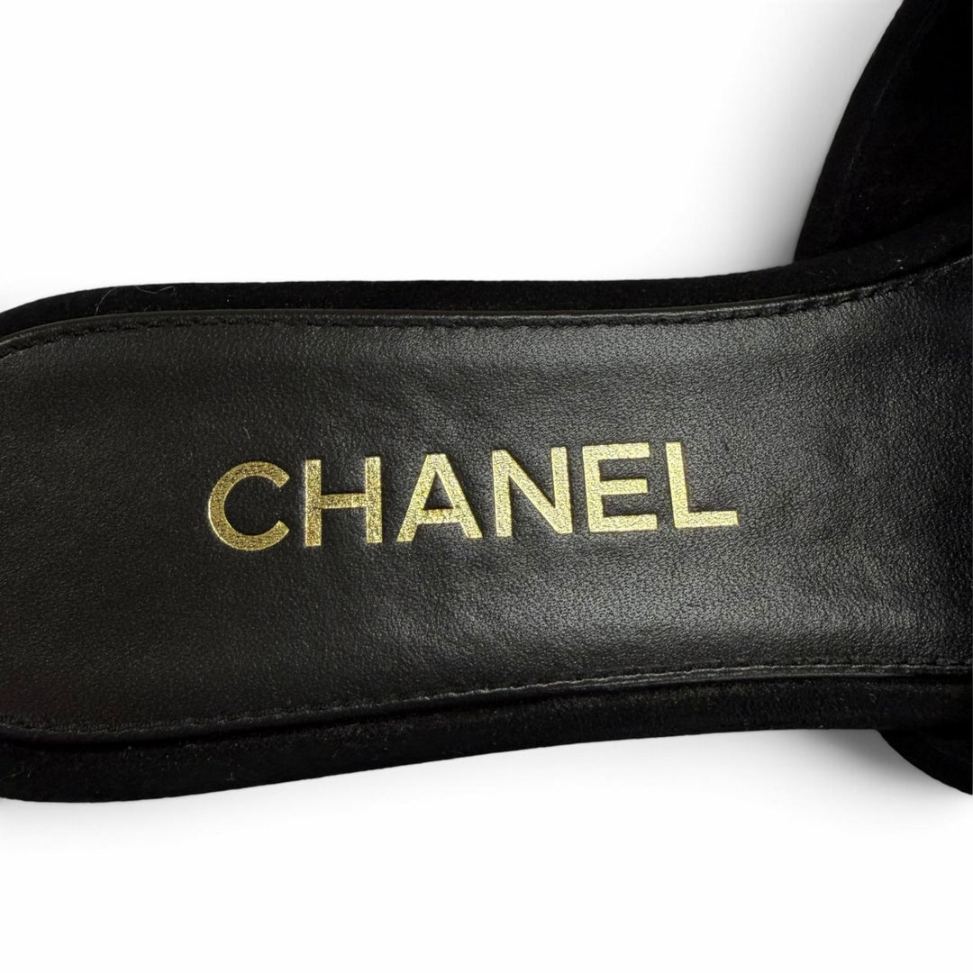 Great CHANEL Mule 2026 Métiers d'Art Collection COCO Mark Leather 37 G47043