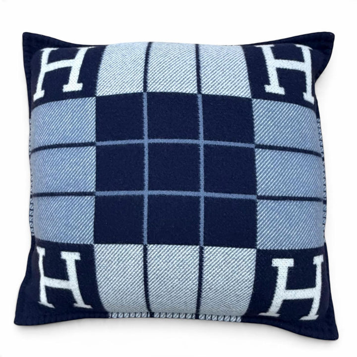 Excellent HERMES cushion Avalon 3 PM interior Navy wool Women