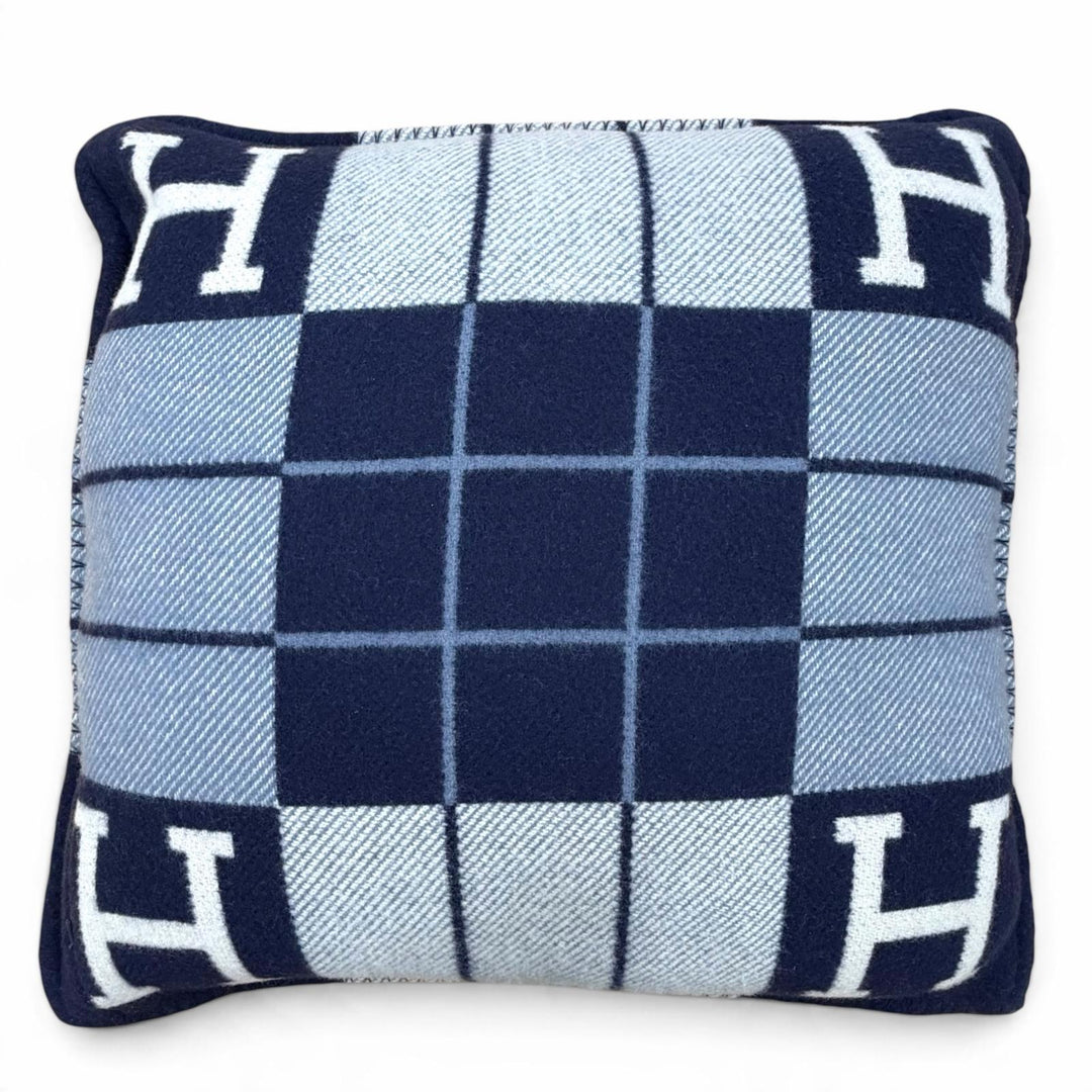 Excellent HERMES cushion Avalon 3 PM interior Navy wool Women