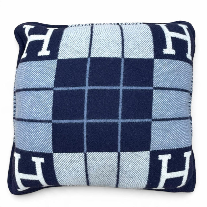 Excellent HERMES cushion Avalon 3 PM interior Navy wool Women