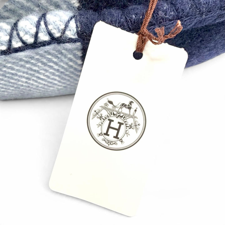 Excellent HERMES cushion Avalon 3 PM interior Navy wool Women