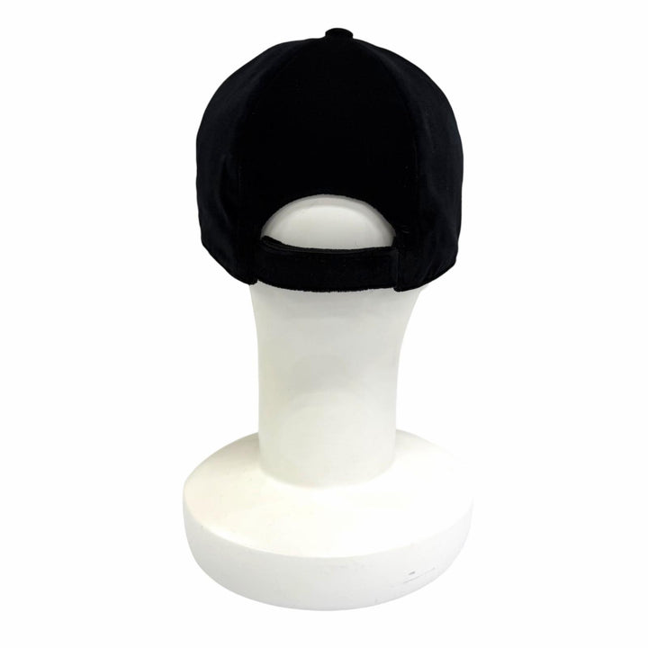 Excellent PRADA cap Triangle with logo velvet baseball black cotton M 1HC336