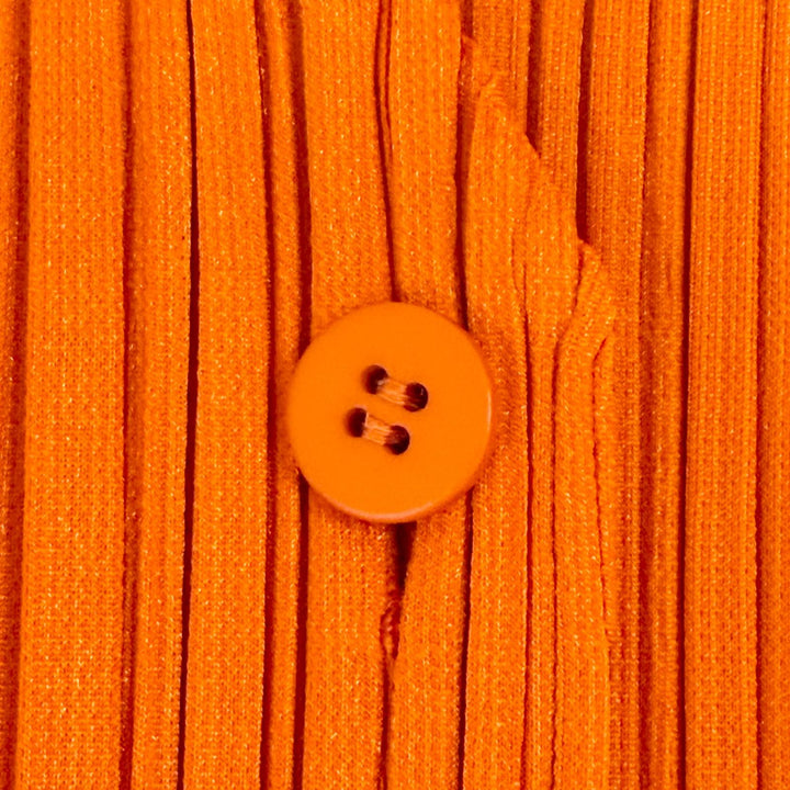 Excellent PLEATS PLEASE Best Long gilet Orange polyester Women 3