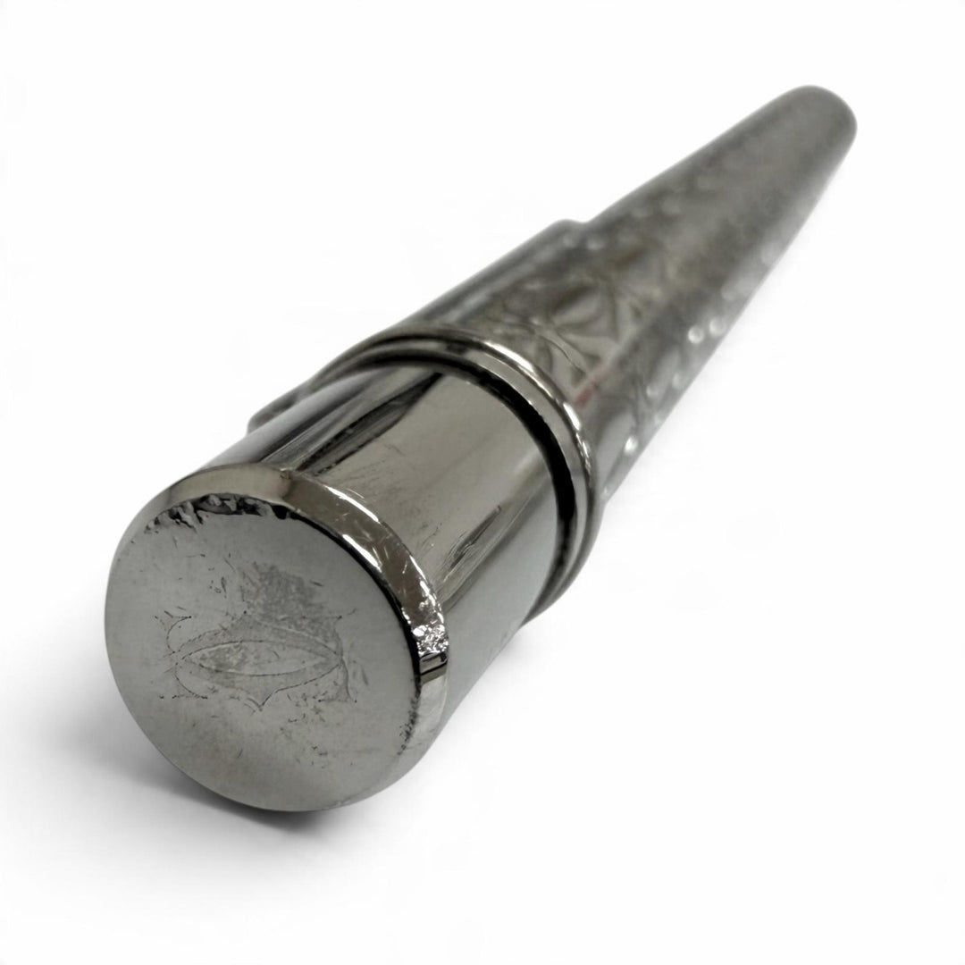 Great Cartier Ballpoint pen Must de Cartier 2C Decor Happy Birthday Silver