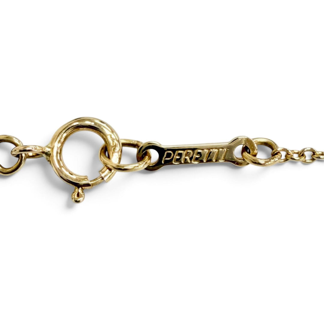 Excellent TIFFANY&Co. Double Loop Necklace Accessory 750 (YG) K18 yellow goal