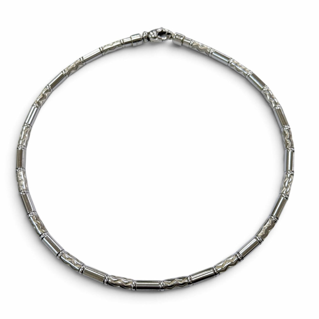 Great TIFFANY&Co. Necklace Aztec Zigzag Choker Silver 925 mens