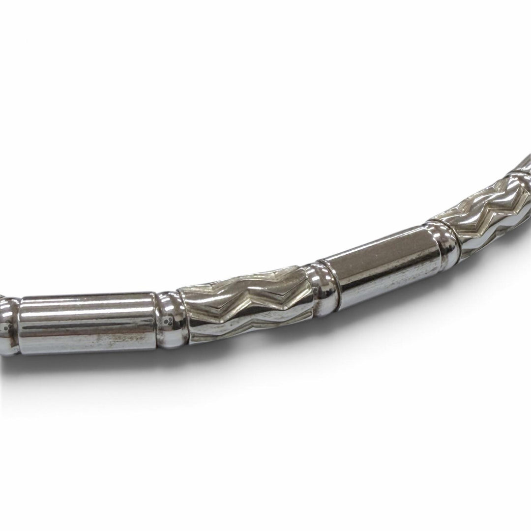 Great TIFFANY&Co. Necklace Aztec Zigzag Choker Silver 925 mens