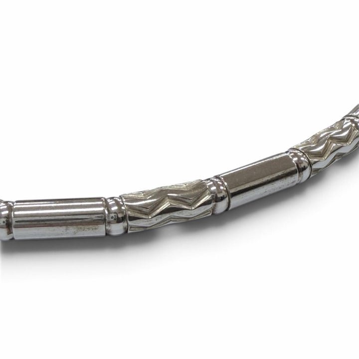 Great TIFFANY&Co. Necklace Aztec Zigzag Choker Silver 925 mens