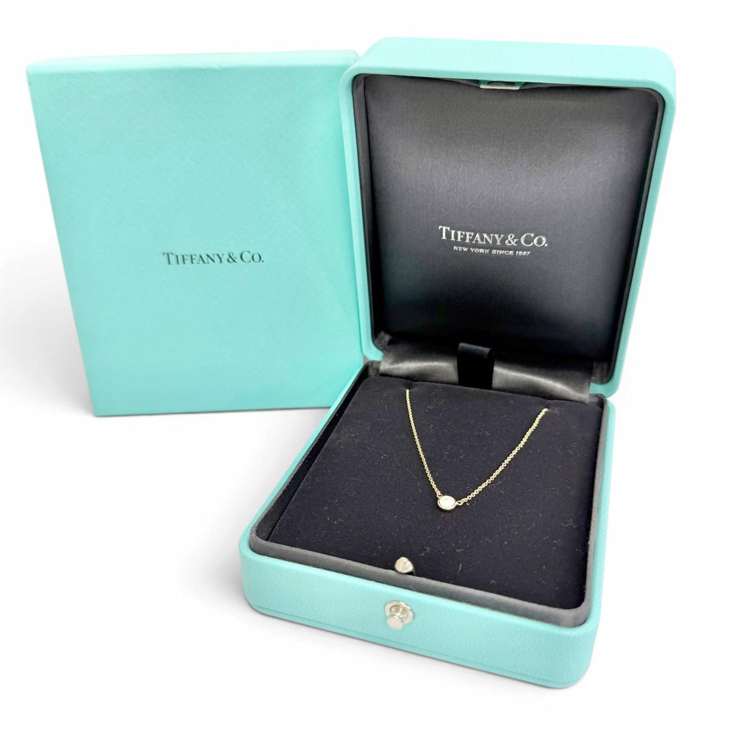 Excellent TIFFANY&Co. Necklace By the Yard Diamond 750(YG) K18 Yellow Gold AU750