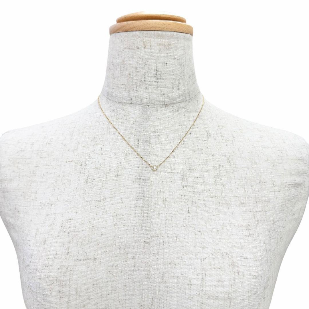 Excellent TIFFANY&Co. Necklace By the Yard Diamond 750(YG) K18 Yellow Gold AU750