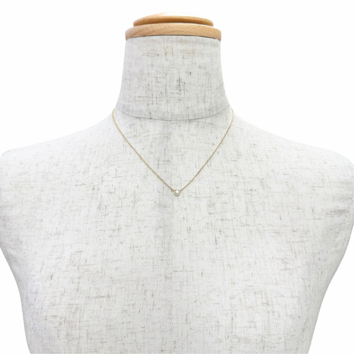 Excellent TIFFANY&Co. Necklace By the Yard Diamond 750(YG) K18 Yellow Gold AU750