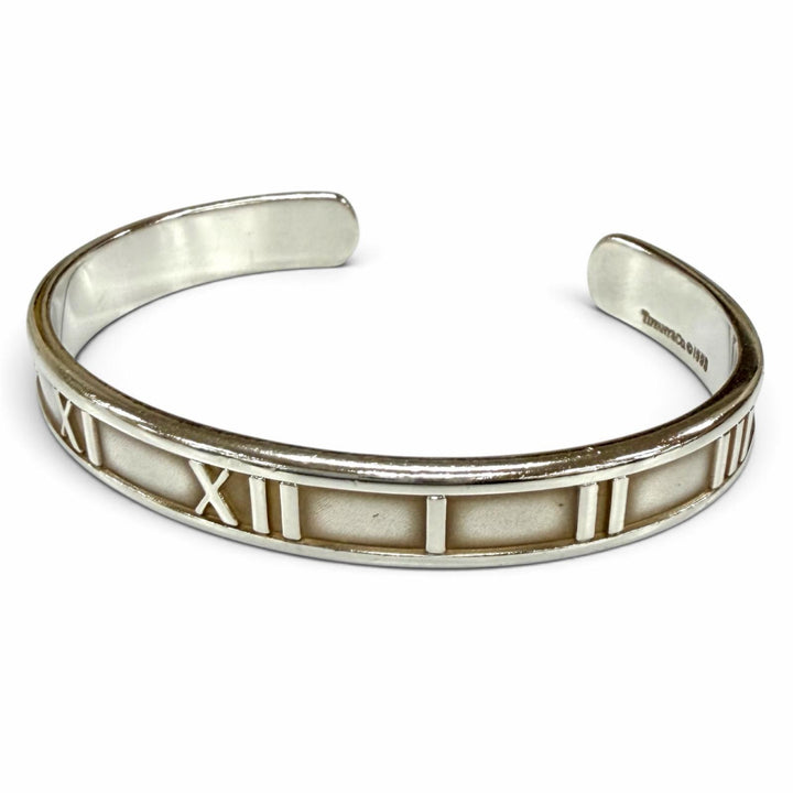 Very Good TIFFANY&Co. Bangle TIFFANY&Co. 1837 Atlas Narrow Cuff Silver 925 Women