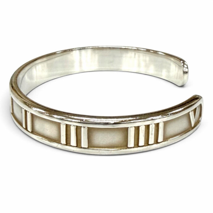 Very Good TIFFANY&Co. Bangle TIFFANY&Co. 1837 Atlas Narrow Cuff Silver 925 Women