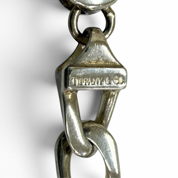 Great TIFFANY&Co. bracelet Figaro Combo Chain Silver SV925 mens
