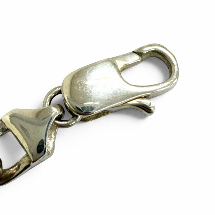 Great TIFFANY&Co. bracelet Figaro Combo Chain Silver SV925 mens