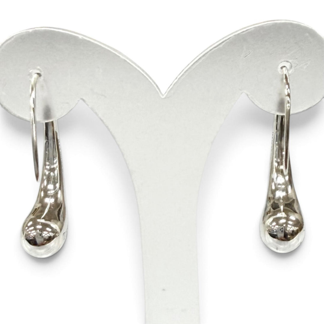 Great TIFFANY&Co. Pierce Teardrop Pierce Silver 925 Women
