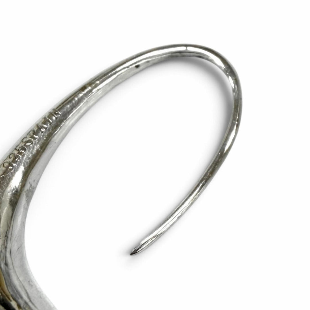 Great TIFFANY&Co. Pierce Teardrop Pierce Silver 925 Women
