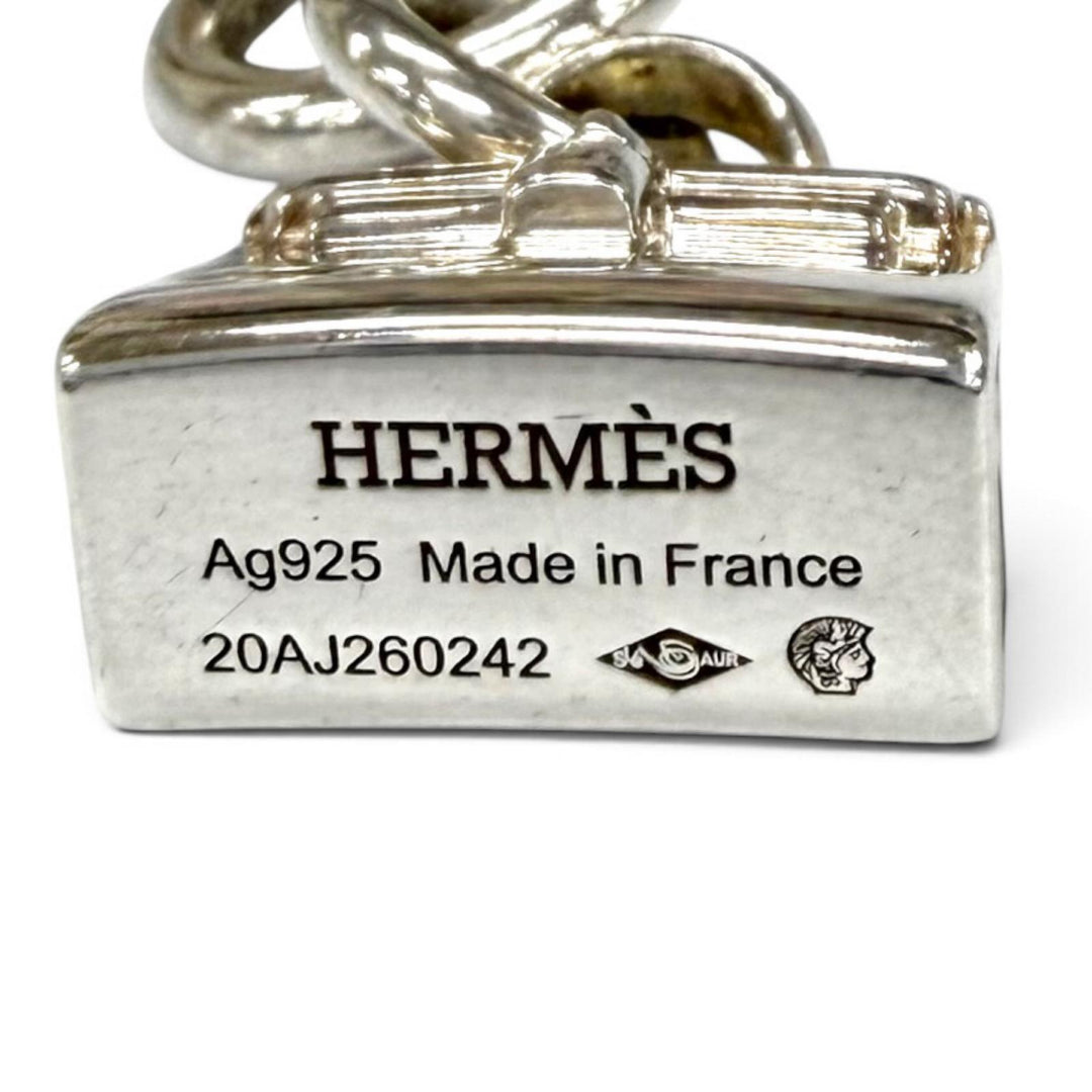 Very Good HERMES Necklace Amulet Kelly Silver AG925 Women