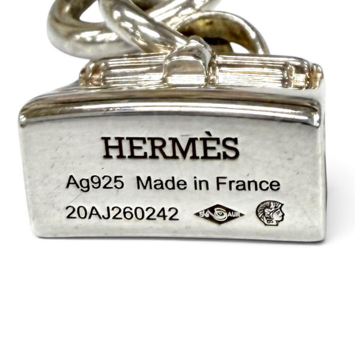 Very Good HERMES Necklace Amulet Kelly Silver AG925 Women