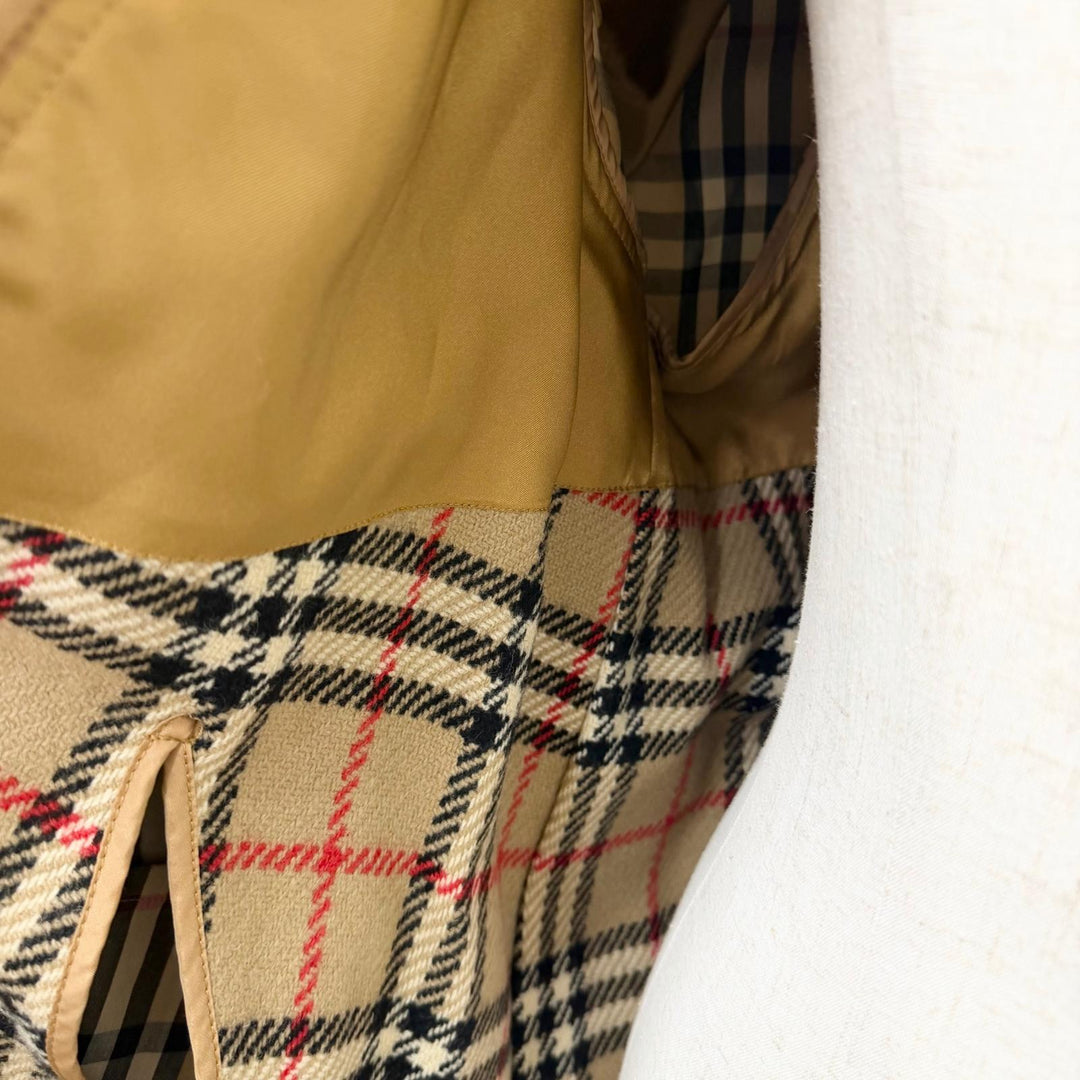 Great Burberrys trench coat Nova check pattern lining included beige cotton