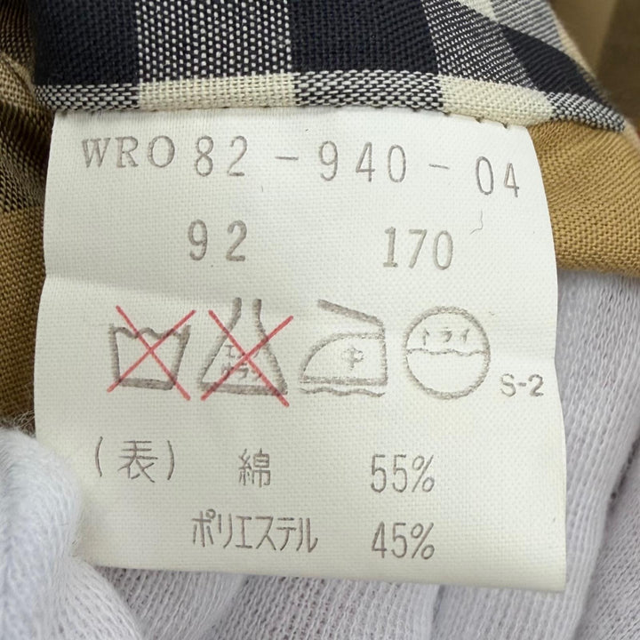 Great Burberrys trench coat Nova check pattern lining included beige cotton