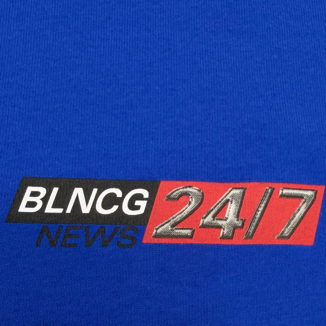 Pristine BALENCIAGA Short sleeve T-shirt NEWS Logo Tee Logo print XS 612966