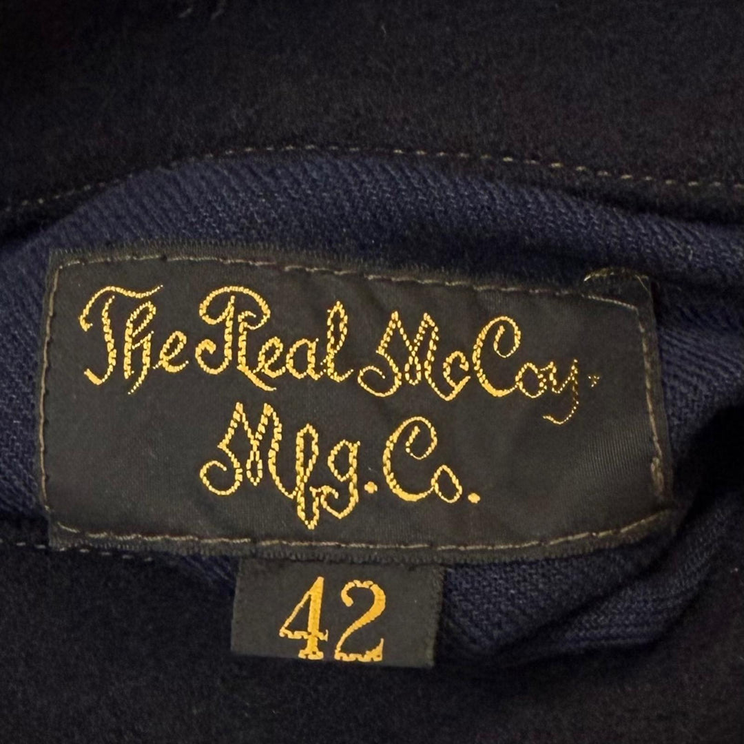 Excellent The REAL McCOY'S pea coat NAVAL CLOTHING FACTORY U.S. NAVY PEA COAT M