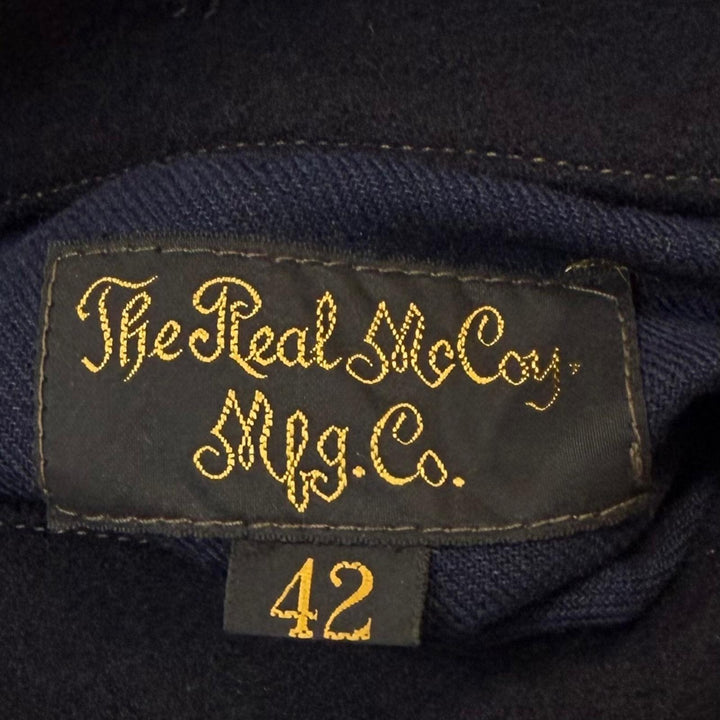 Excellent The REAL McCOY'S pea coat NAVAL CLOTHING FACTORY U.S. NAVY PEA COAT M
