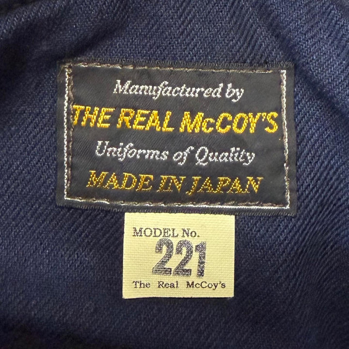 Excellent The REAL McCOY'S pea coat NAVAL CLOTHING FACTORY U.S. NAVY PEA COAT M