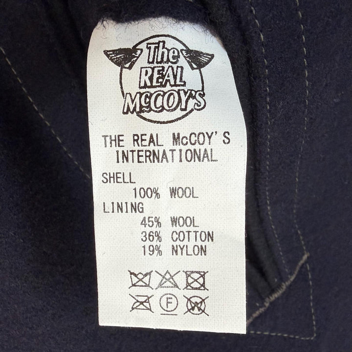 Excellent The REAL McCOY'S pea coat NAVAL CLOTHING FACTORY U.S. NAVY PEA COAT M