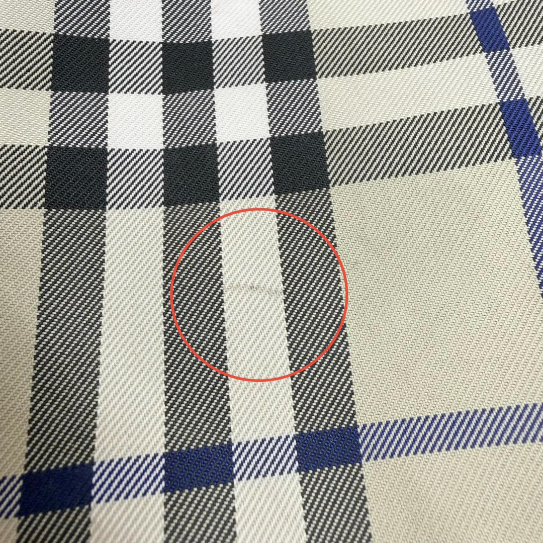 Excellent BURBERRY Jacket Checked Cropped Reversible Zip Up Beige XXS 8088340