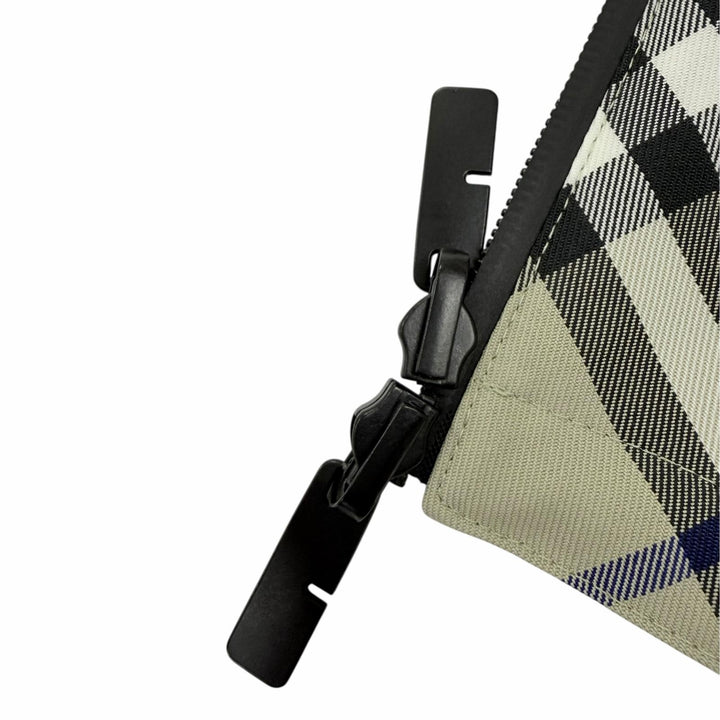 Excellent BURBERRY Jacket Checked Cropped Reversible Zip Up Beige XXS 8088340