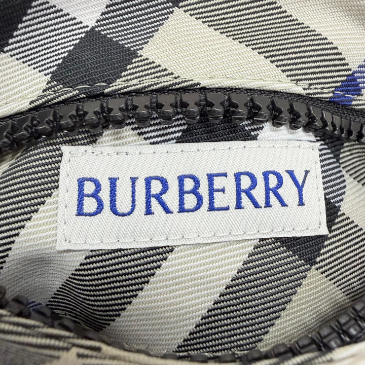 Excellent BURBERRY Jacket Checked Cropped Reversible Zip Up Beige XXS 8088340